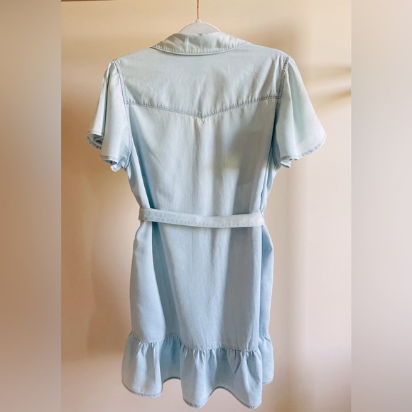 PAIGE Women's Callan Dress W/Western Pockets in Cadie - Size L - Picture 5 of 10